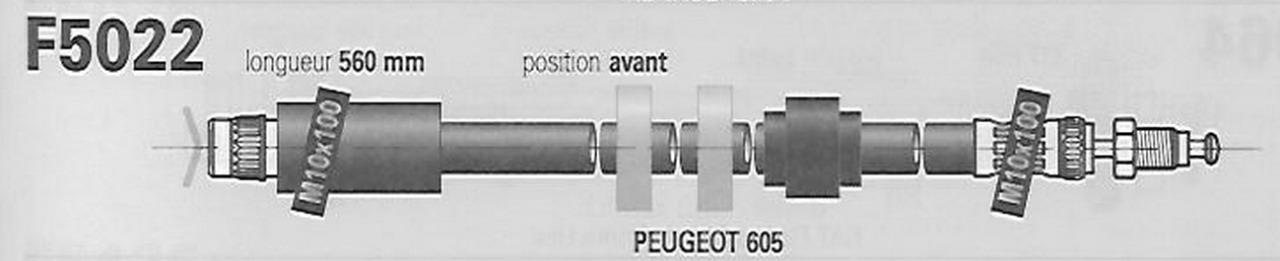 Flexible PEUGEOT 605 LesAnciennes.com