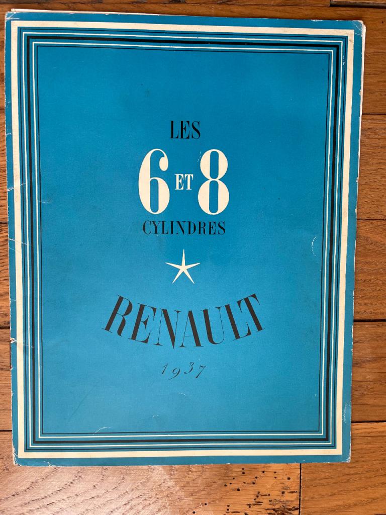 Renault : pochette catalogue les 6 et 8 cyl. LesAnciennes.com