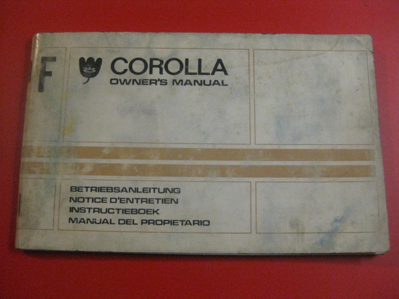 Toyota Corolla, notice entretien 60's LesAnciennes.com