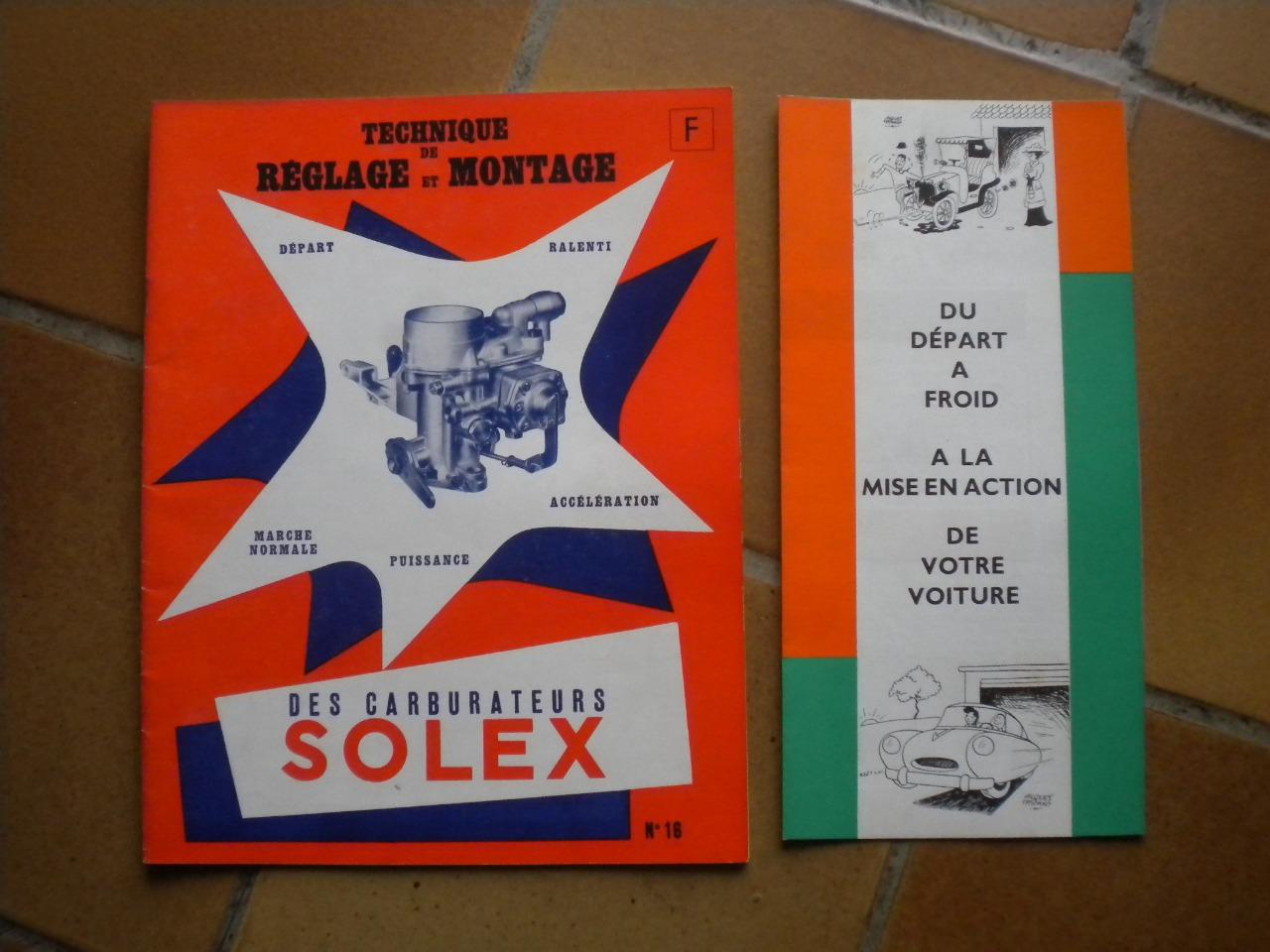 Technique réglage carburateurs SOLEX LesAnciennes.com