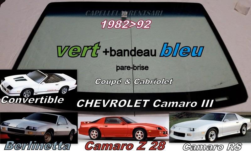 CHEVROLET CAMARO 3 & 4 PARE BRISE NEUF LesAnciennes.com
