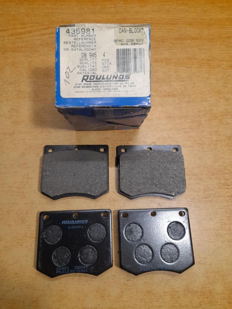 Plaquettes de frein Avant Ford Capri Escort Granad LesAnciennes.com