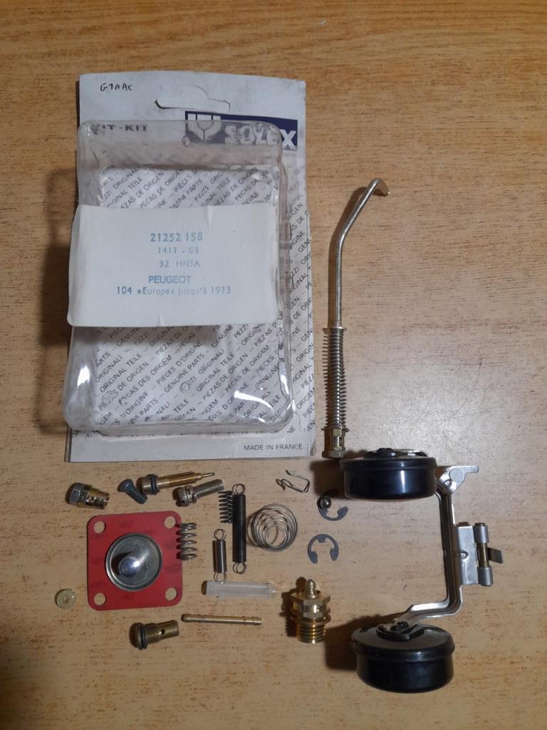 Kit carburateur Peugeot 104 solex 32 HNSA LesAnciennes.com