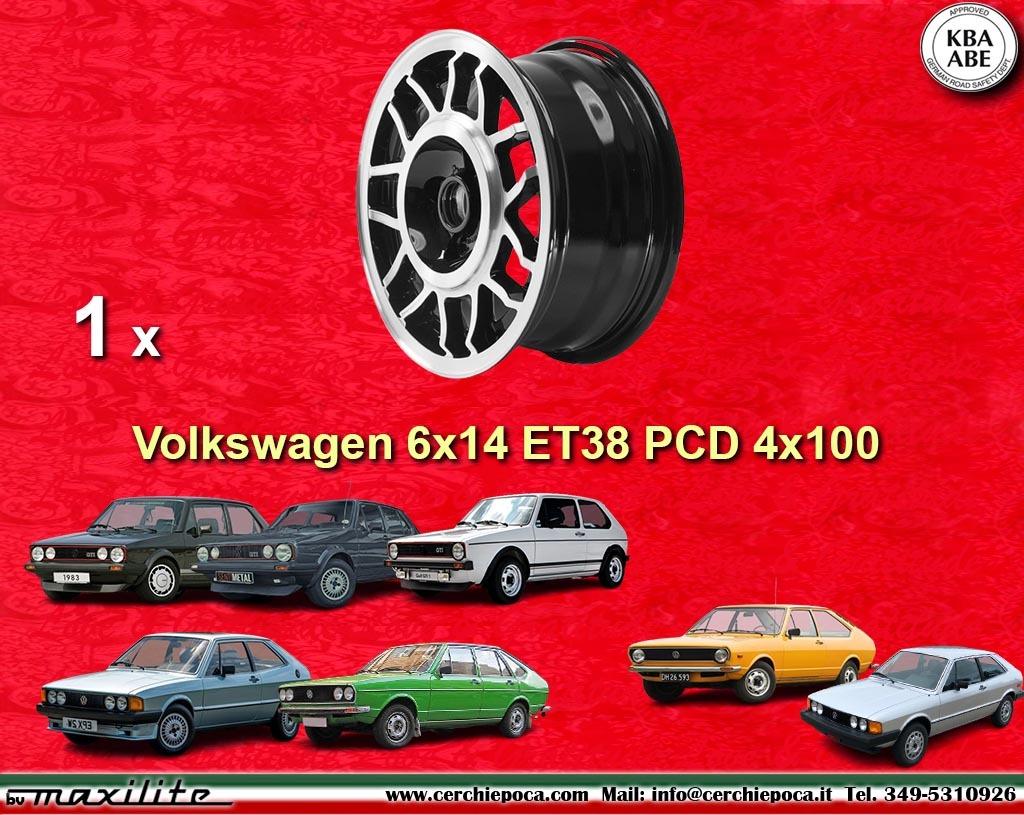 1 pc. jante Volkswagen GTI 6x14 ET38 VW 6x14 PCD LesAnciennes.com