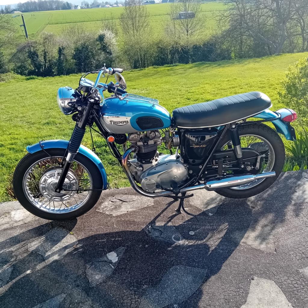 TRIUMPH TR6 Tiger 650 - 1968 LesAnciennes.com
