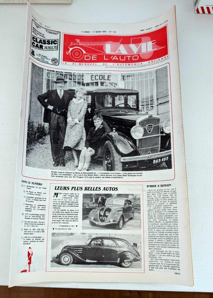 La Vie de l'Auto 1° mars 1982 LesAnciennes.com