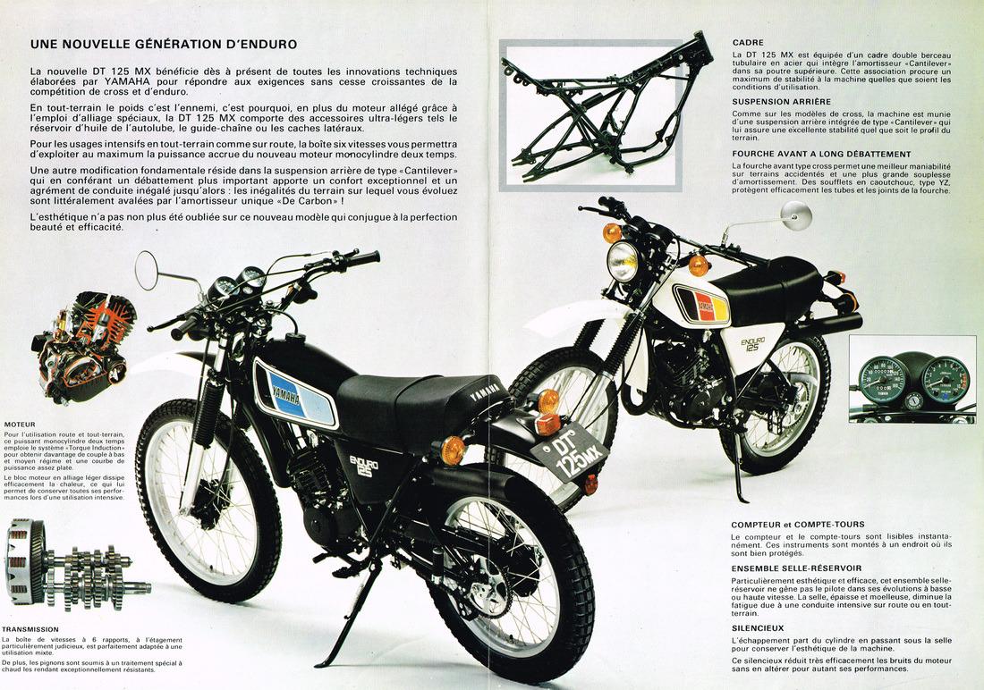 Kit d'embleme reservoir et caches YAMAHA 125 DTMX LesAnciennes.com