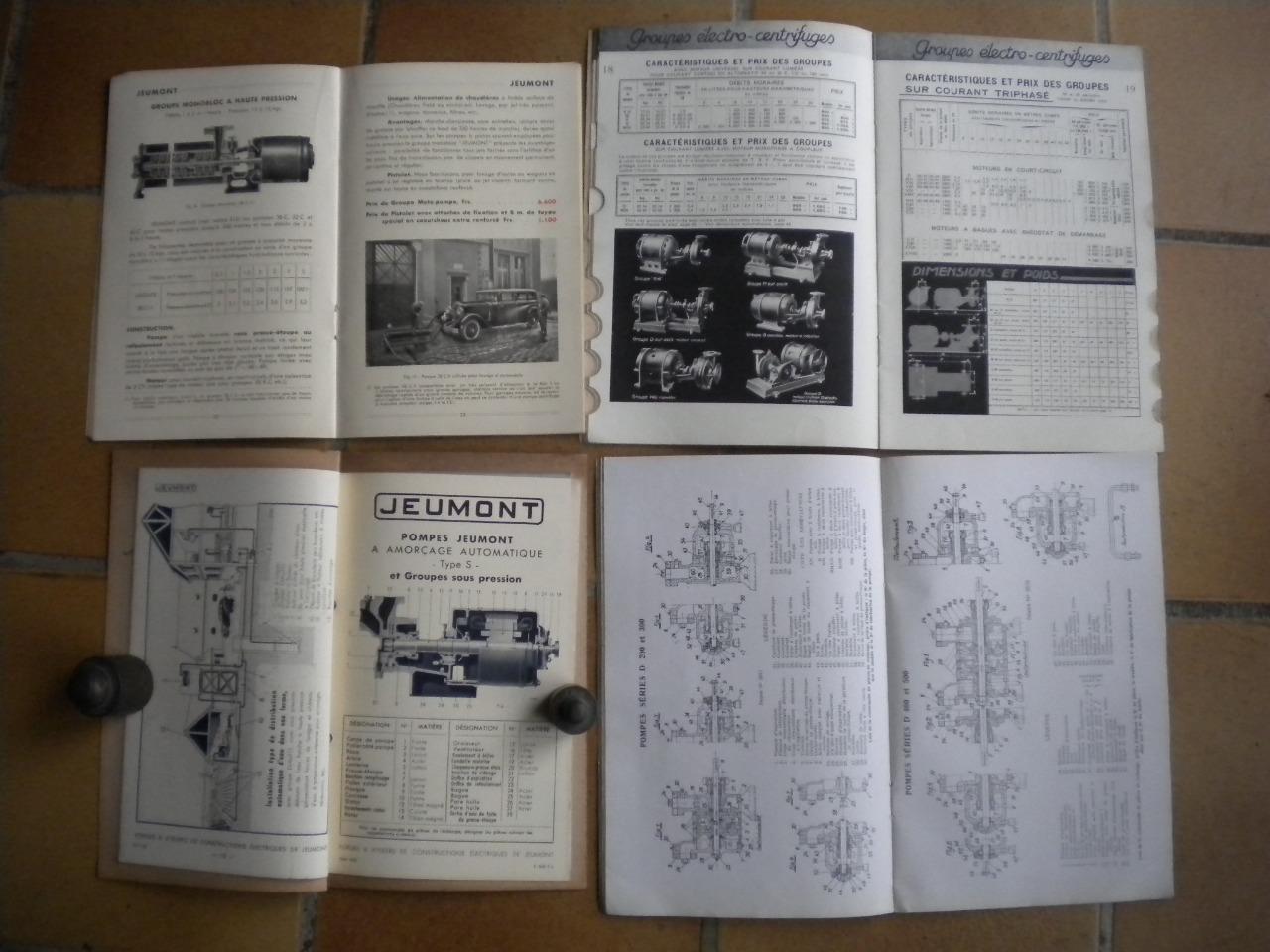 Lot 8 documents pompes industrielles ancienne LesAnciennes.com