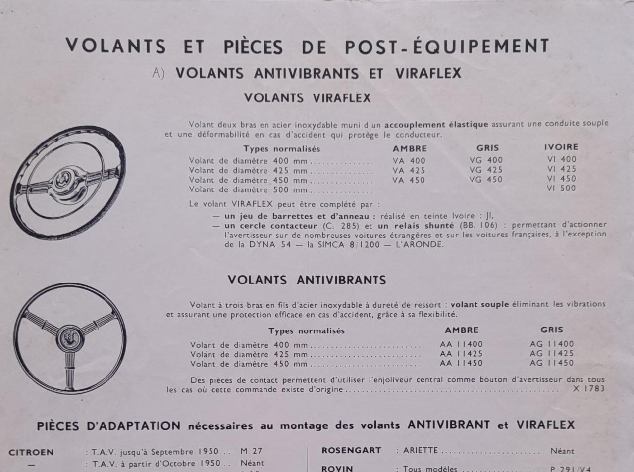 CITROEN Traction pièce volant quillery LesAnciennes.com