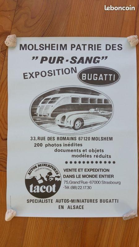 Affiche Molsheim patrie des pur sang LesAnciennes.com