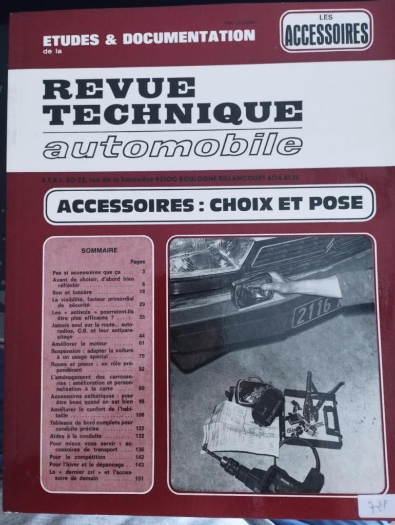 RTA "Accessoires : Choix et Pose" LesAnciennes.com