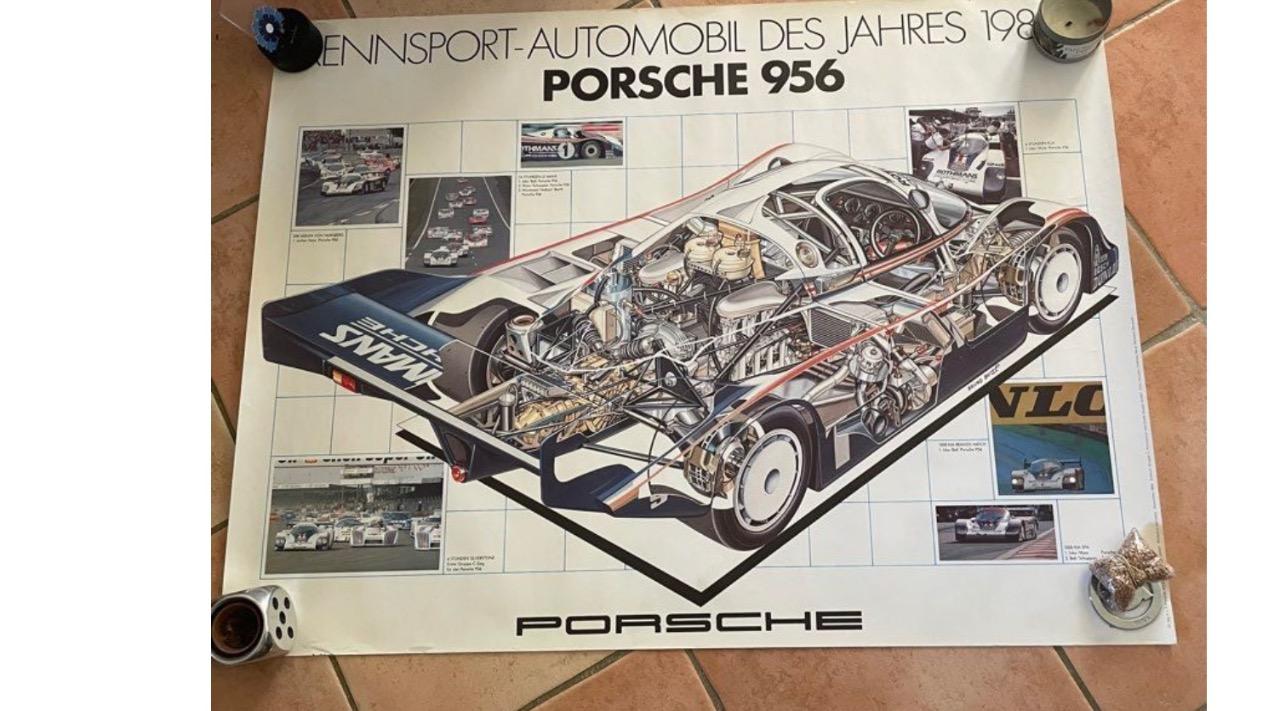 Lot de 5 affiches originales Porsche LesAnciennes.com