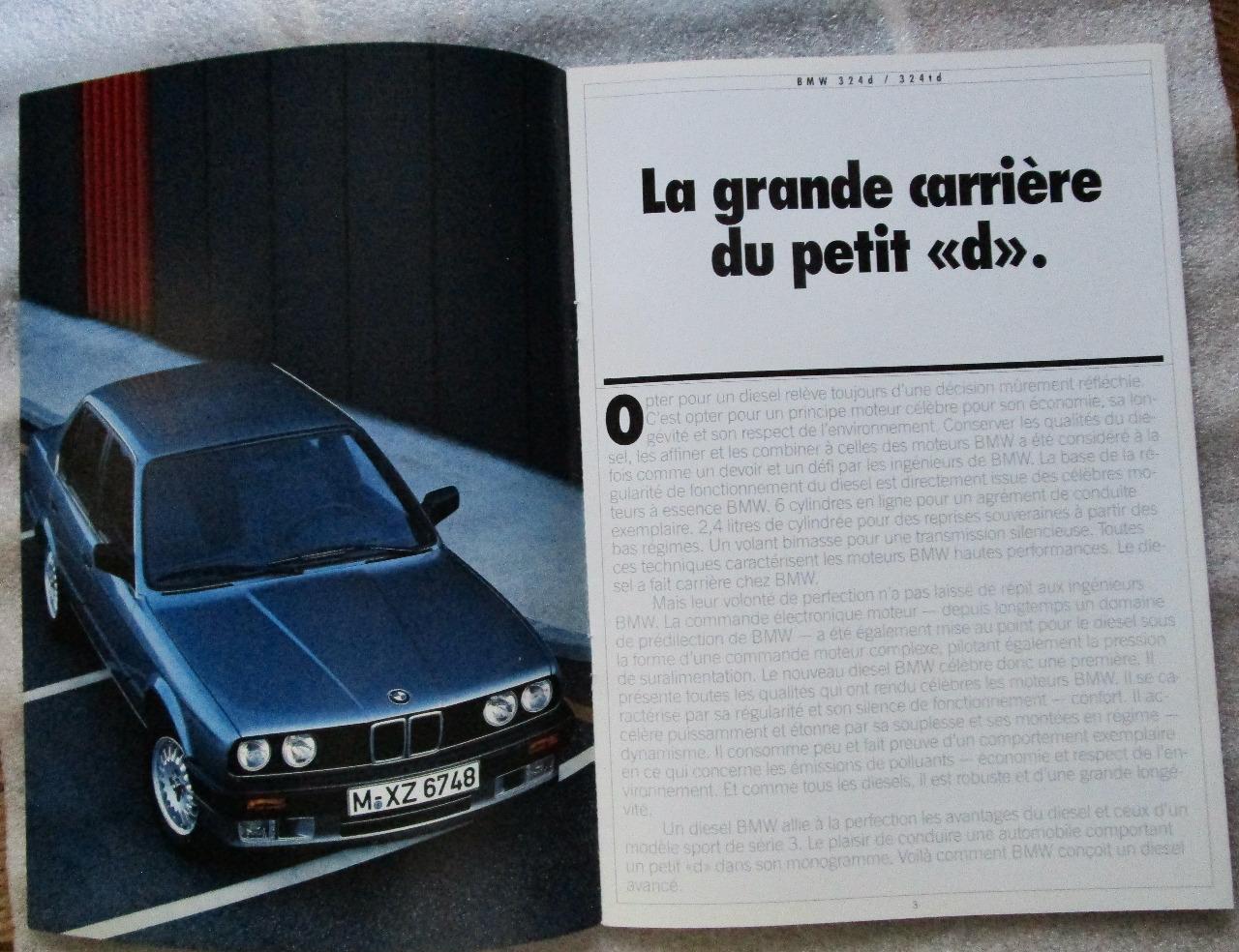 Catalogue BMW 324d 324TD de 1987 LesAnciennes.com