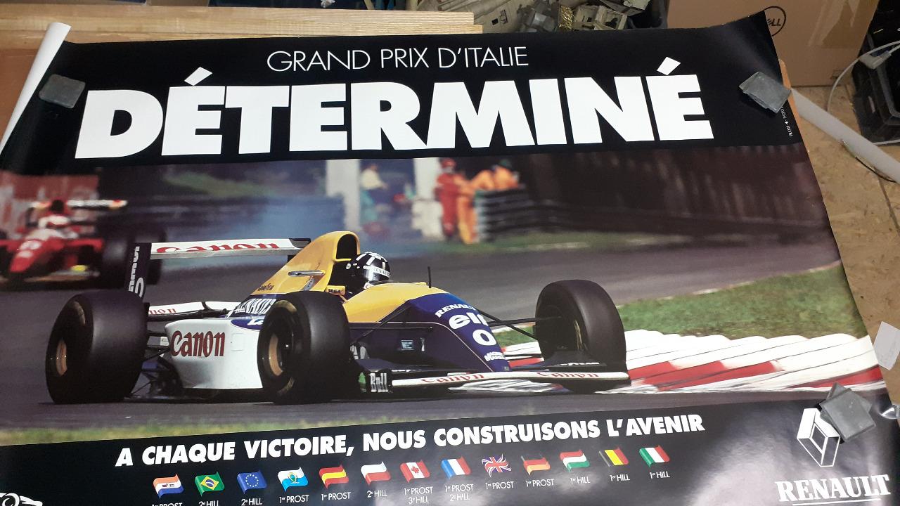 Affiche FI Renault grand prix d'Italie LesAnciennes.com