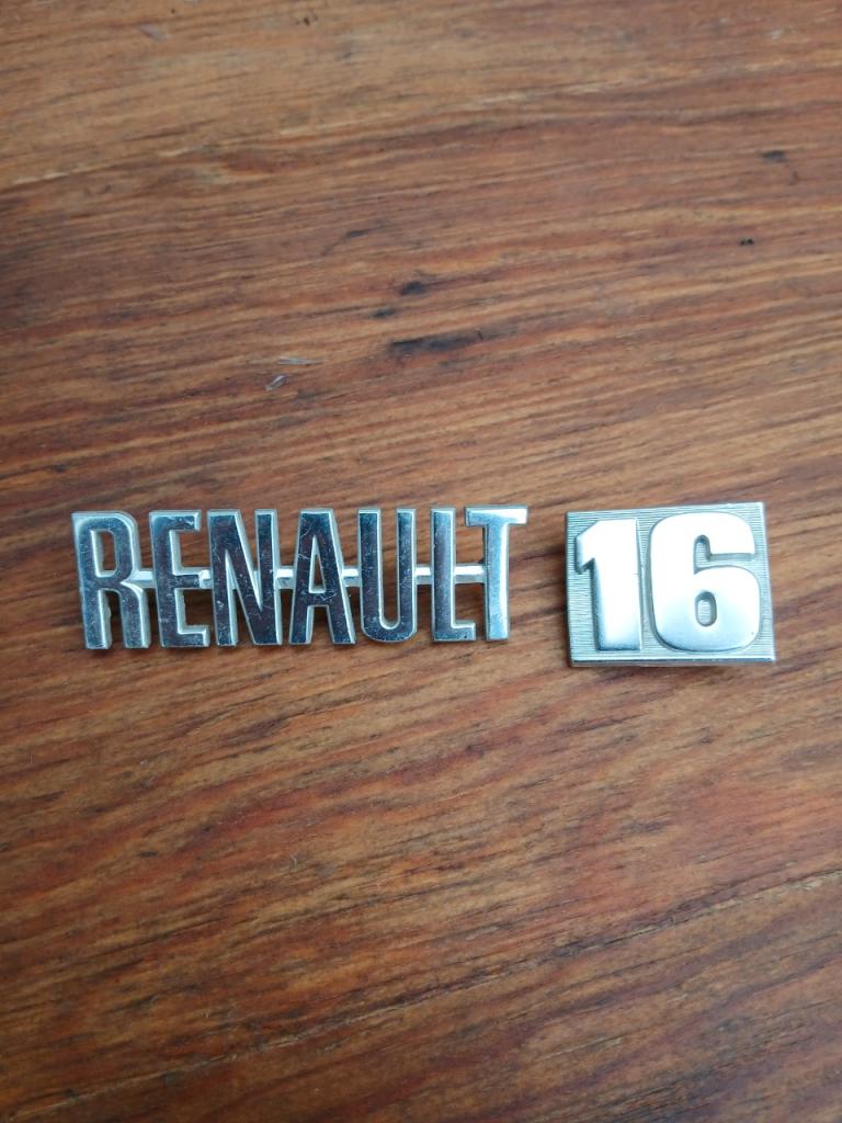 Monogramme RENAULT 16 (R16) LesAnciennes.com