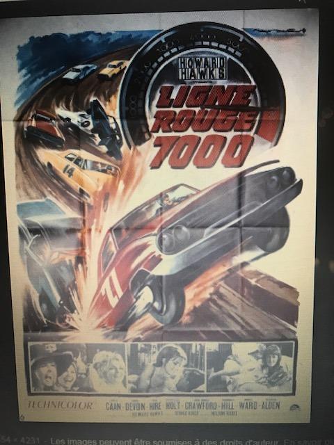 Affiche cinéma " Ligne Rouge 7000 " LesAnciennes.com