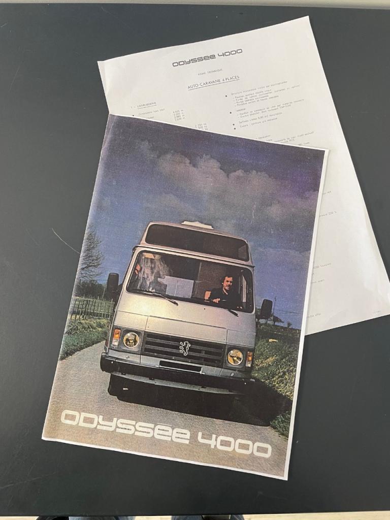 Catalogue Peugeot J9 Camping car Odyssée 4000 LesAnciennes.com
