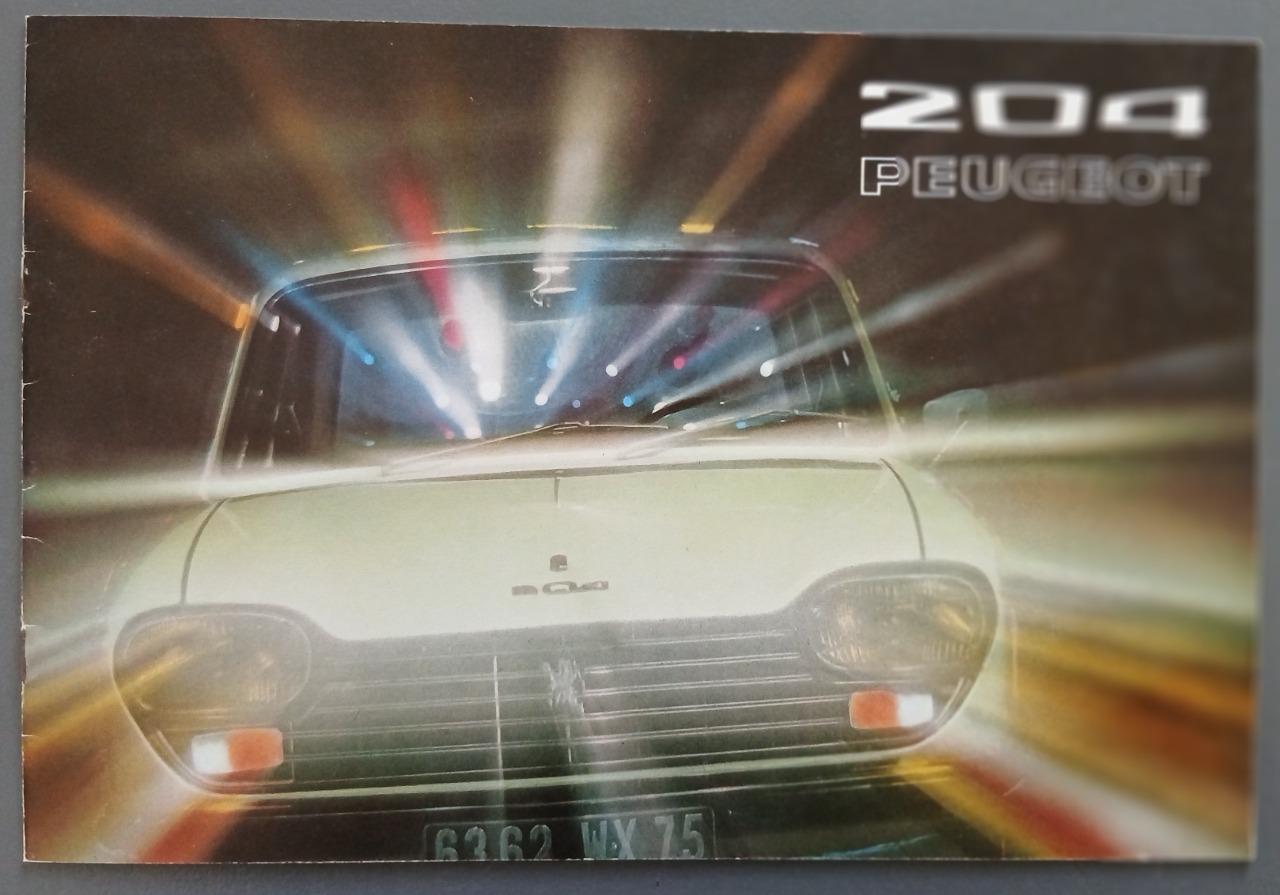 Prospectus Peugeot 204 1972 LesAnciennes.com