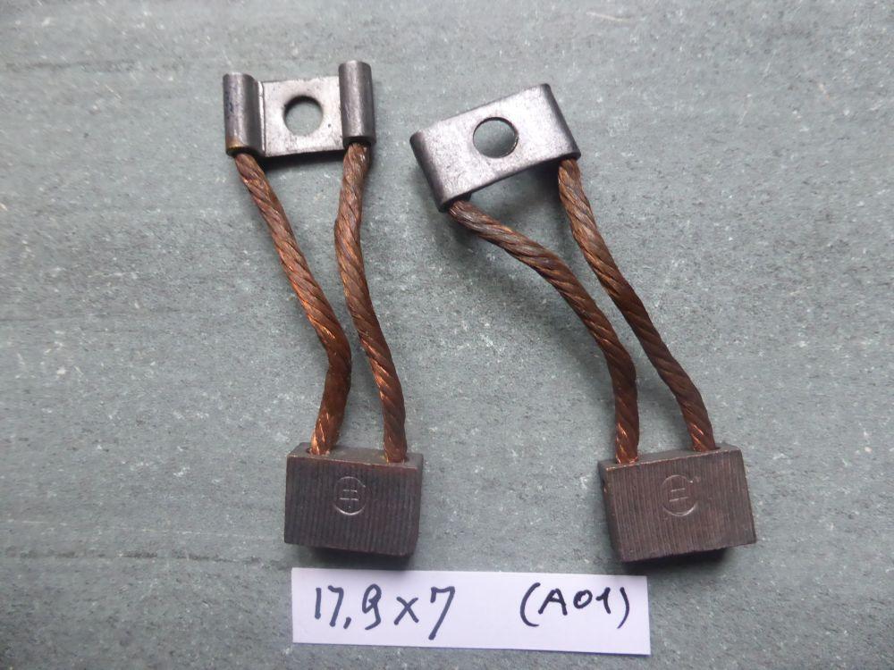 Balais de charbon 17,9 x 7mm/22 x 5,9mm/15,5 x 3,4 LesAnciennes.com