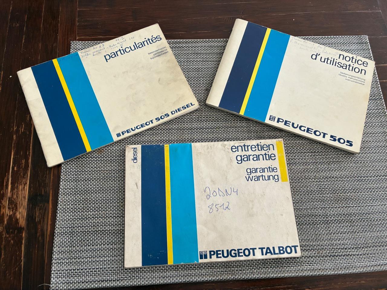 Notice mode d’emploi PEUGEOT 505 LesAnciennes.com