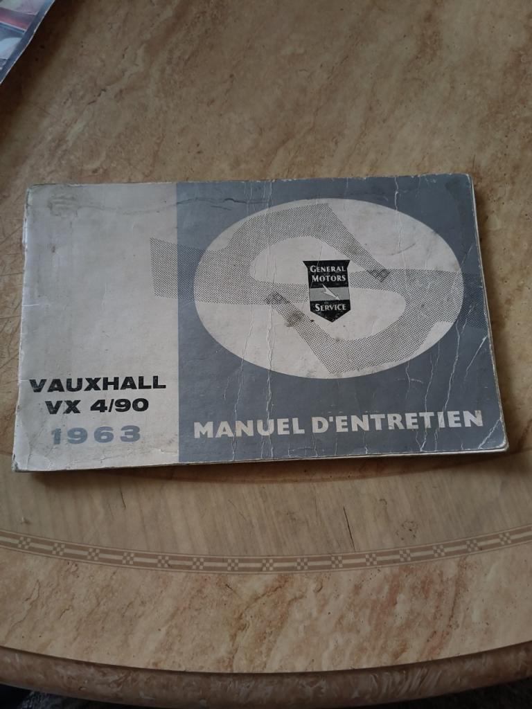 Manuel d’entretien Vauxhall VX 4/90 LesAnciennes.com
