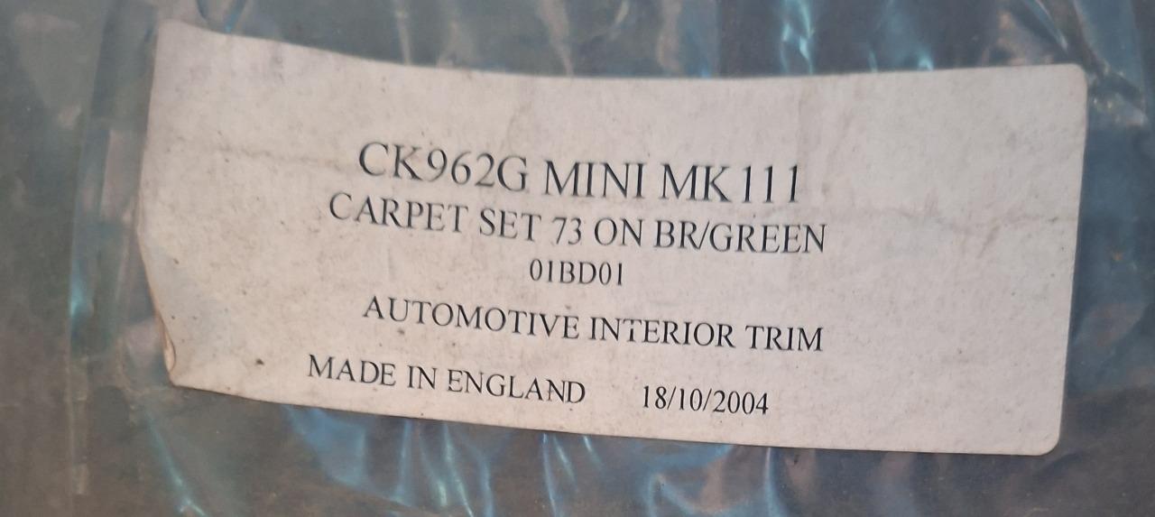Kit moquette AUSTIN Mini MK3 LesAnciennes.com