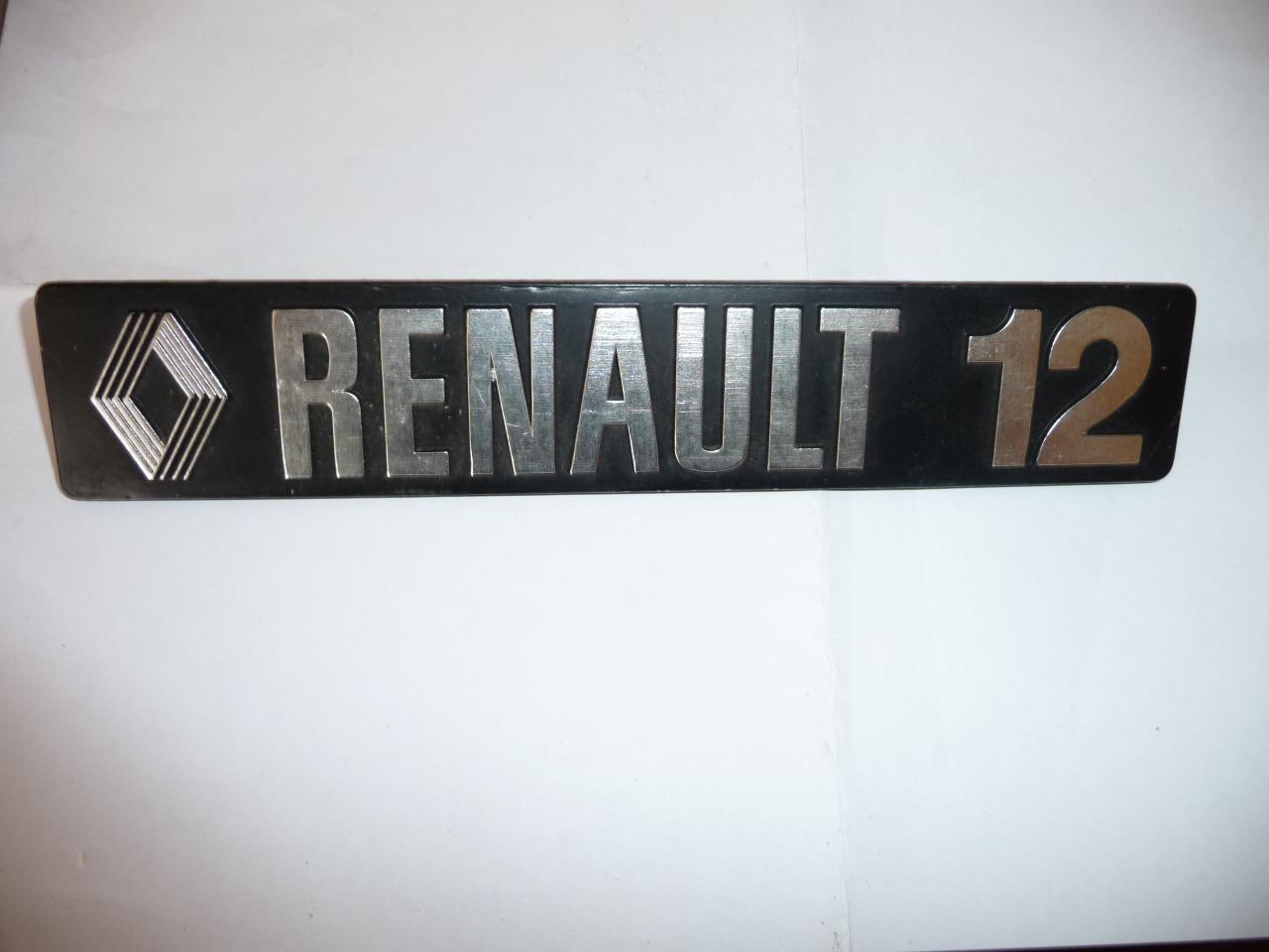 Pièces RENAULT 12 SIGLE CAPOT ARRIERRE LesAnciennes.com