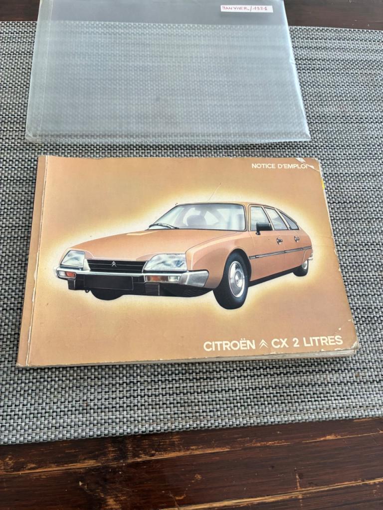 Notice mode d’emploi CITROEN CX LesAnciennes.com