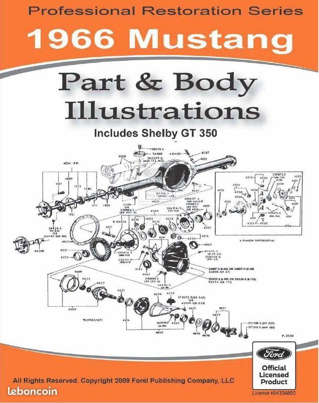 1966 MUSTANG PARTS AND BODY ILLUSTRATIONS LesAnciennes.com