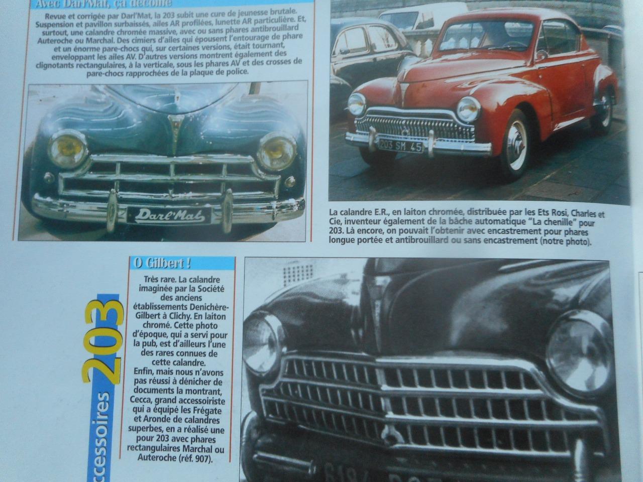 Recherche calandre accessoire de PEUGEOT 203 LesAnciennes.com