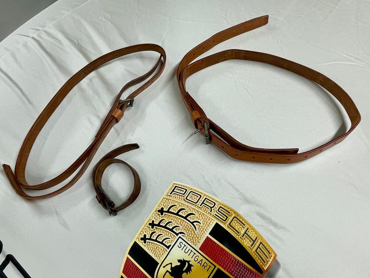 Sangles cuir porte-bagage PORSCHE 356 LesAnciennes.com