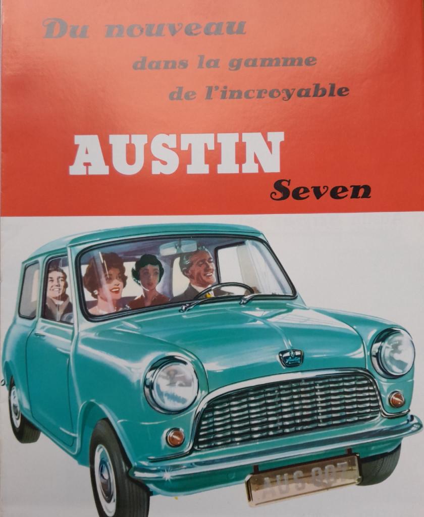 Austin Mini Seven catalogue publicitaire LesAnciennes.com