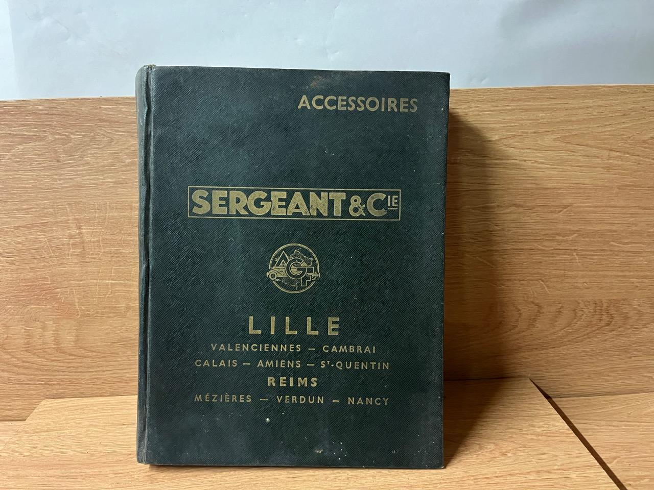 Catalogue d’ accessoires SERGEANT. LesAnciennes.com