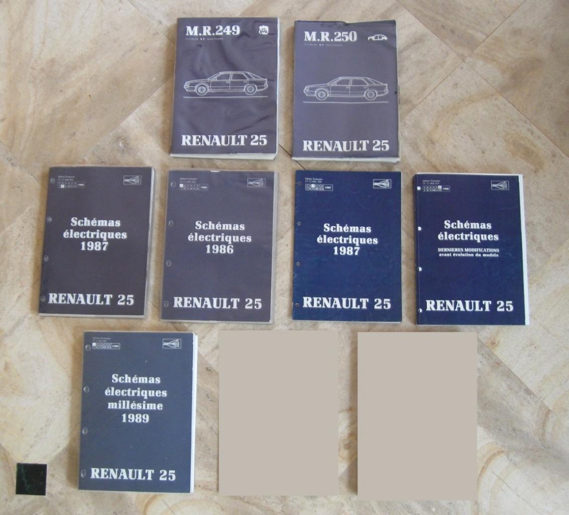 Lot Documentations d'Atelier Renault R25 LesAnciennes.com