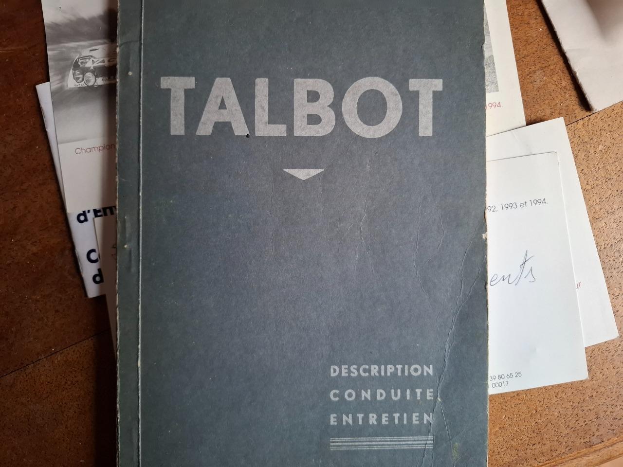 Talbot rare manuel de bord 1930 LesAnciennes.com