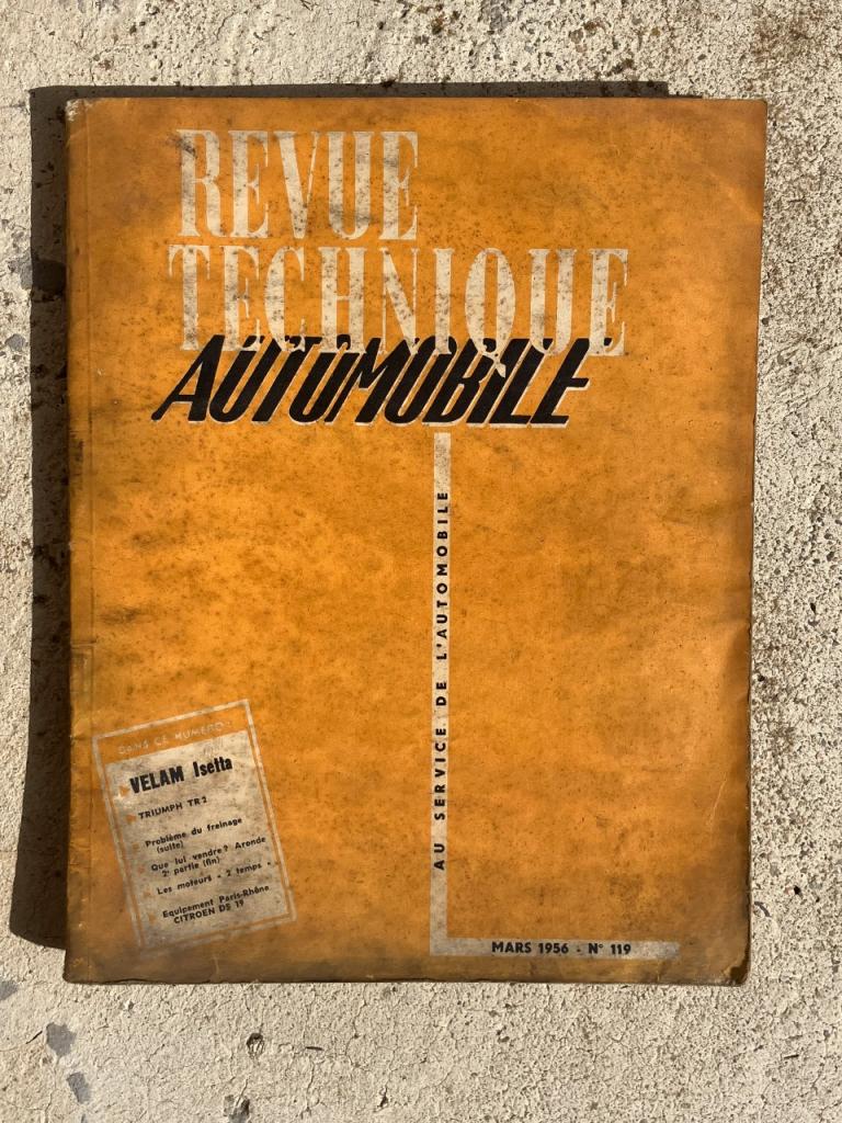 Revue technique automobile 1956 n°119 triumph LesAnciennes.com