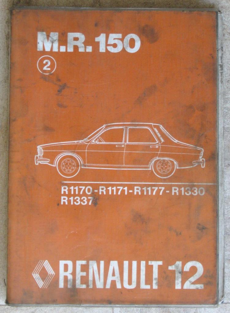 Documentation d'Atelier MR150 Renault R12 LesAnciennes.com