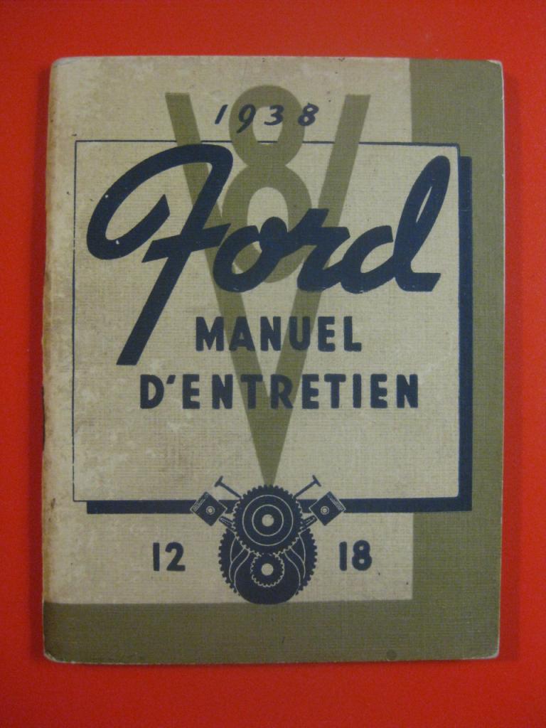 Manuel entretien Ford V8 12/18 1938 LesAnciennes.com