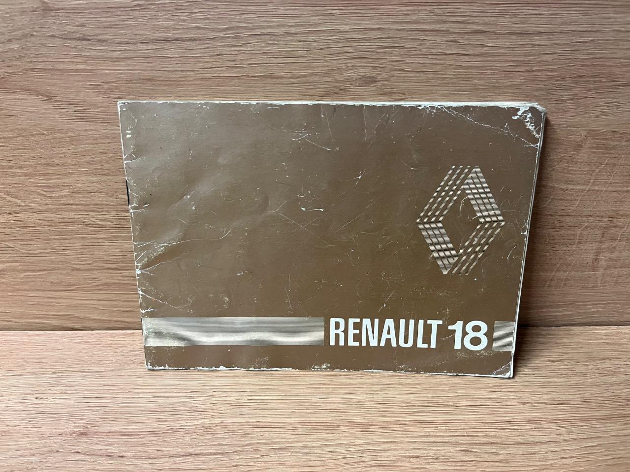 Notice pour Renault R18. LesAnciennes.com