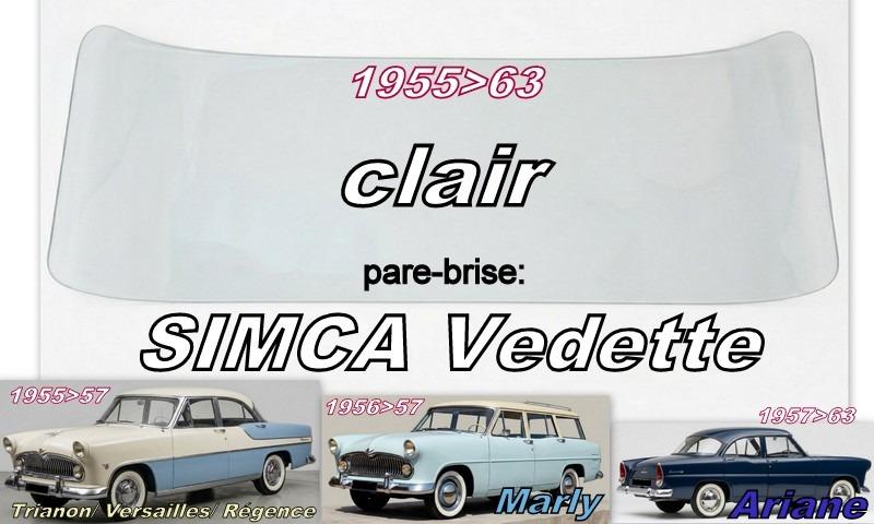 SIMCA VEDETTE PARE BRISE NEUF LesAnciennes.com