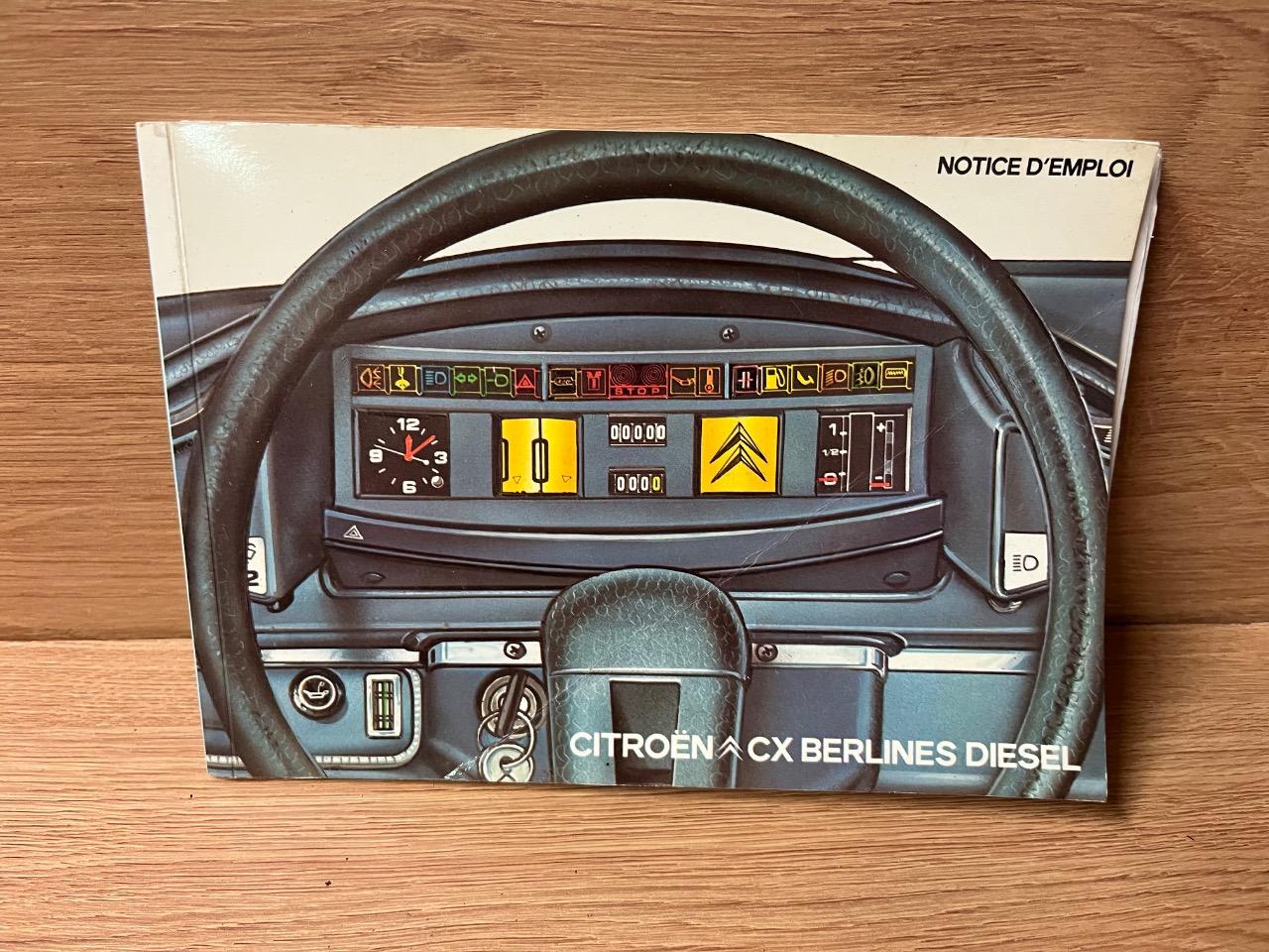 Notice pour Citroën CX Diesel. LesAnciennes.com