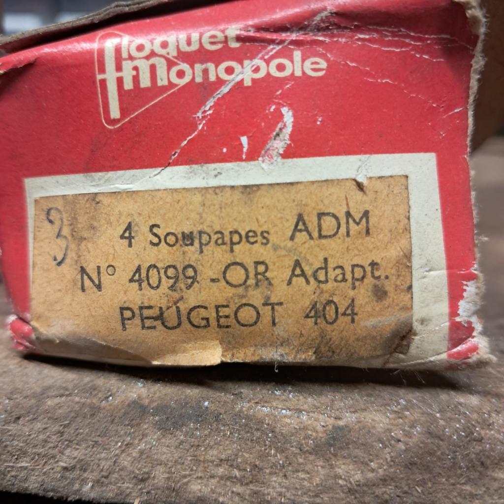 3 soupapes admission PEUGEOT 404 38,8x8,4x119,4mm LesAnciennes.com