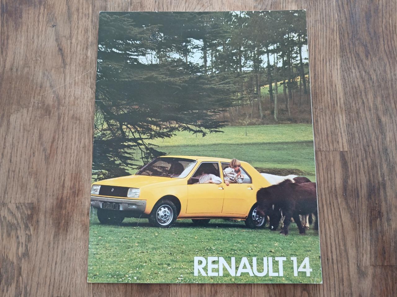 Catalogue gamme RENAULT 14 (R14) série 1 LesAnciennes.com