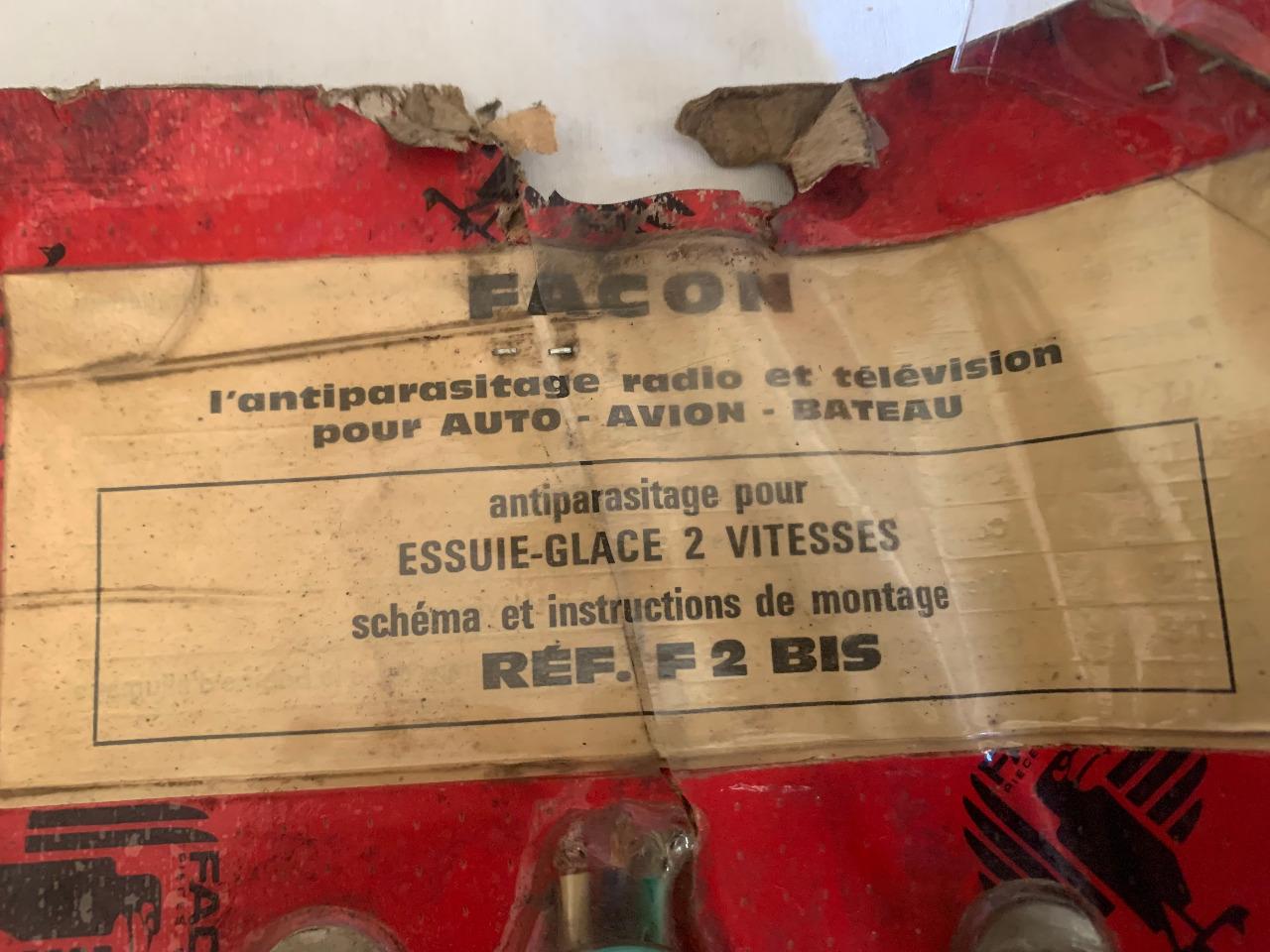 Antiparasitage ancien AUTO/AVION/BATEAU FACON F2 LesAnciennes.com