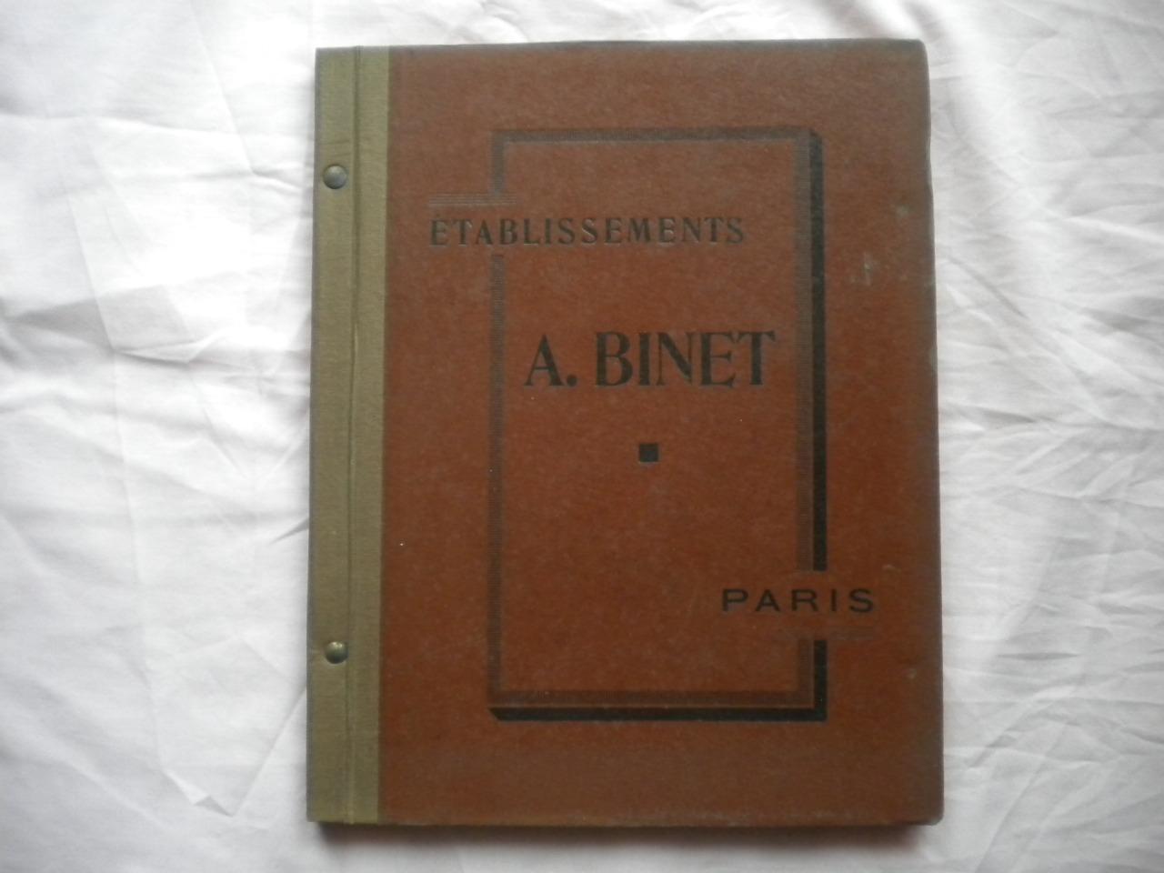 Ets Binet Paris catalogue pièces détachées LesAnciennes.com