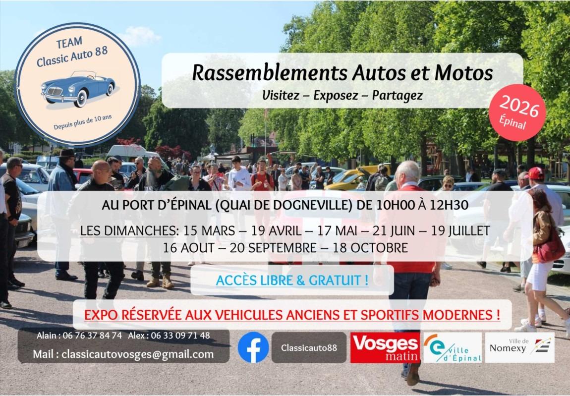 Rassemblements mensuels CLASSIC AUTO 88 LesAnciennes.com