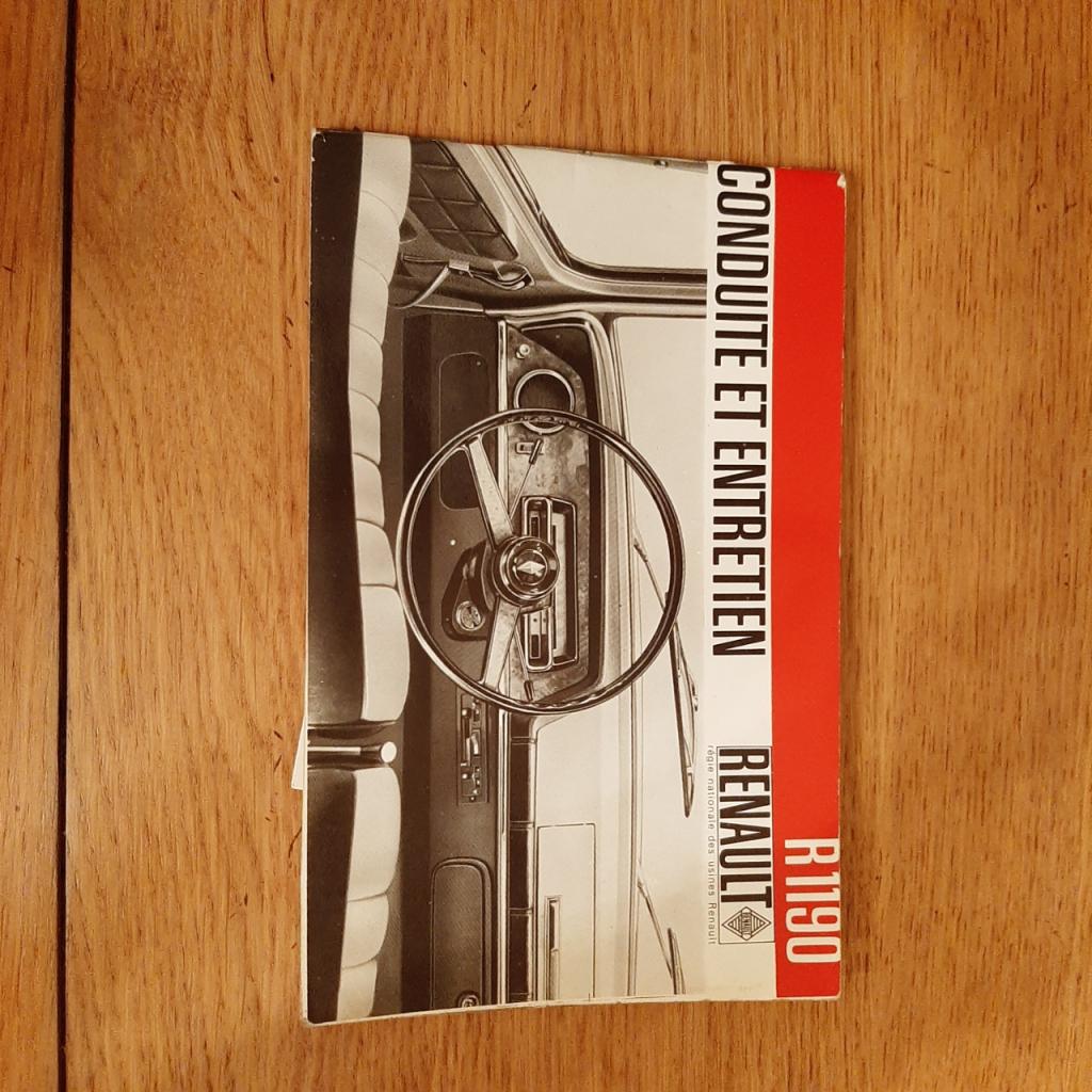 Manuel tableau de bord renault 10 LesAnciennes.com