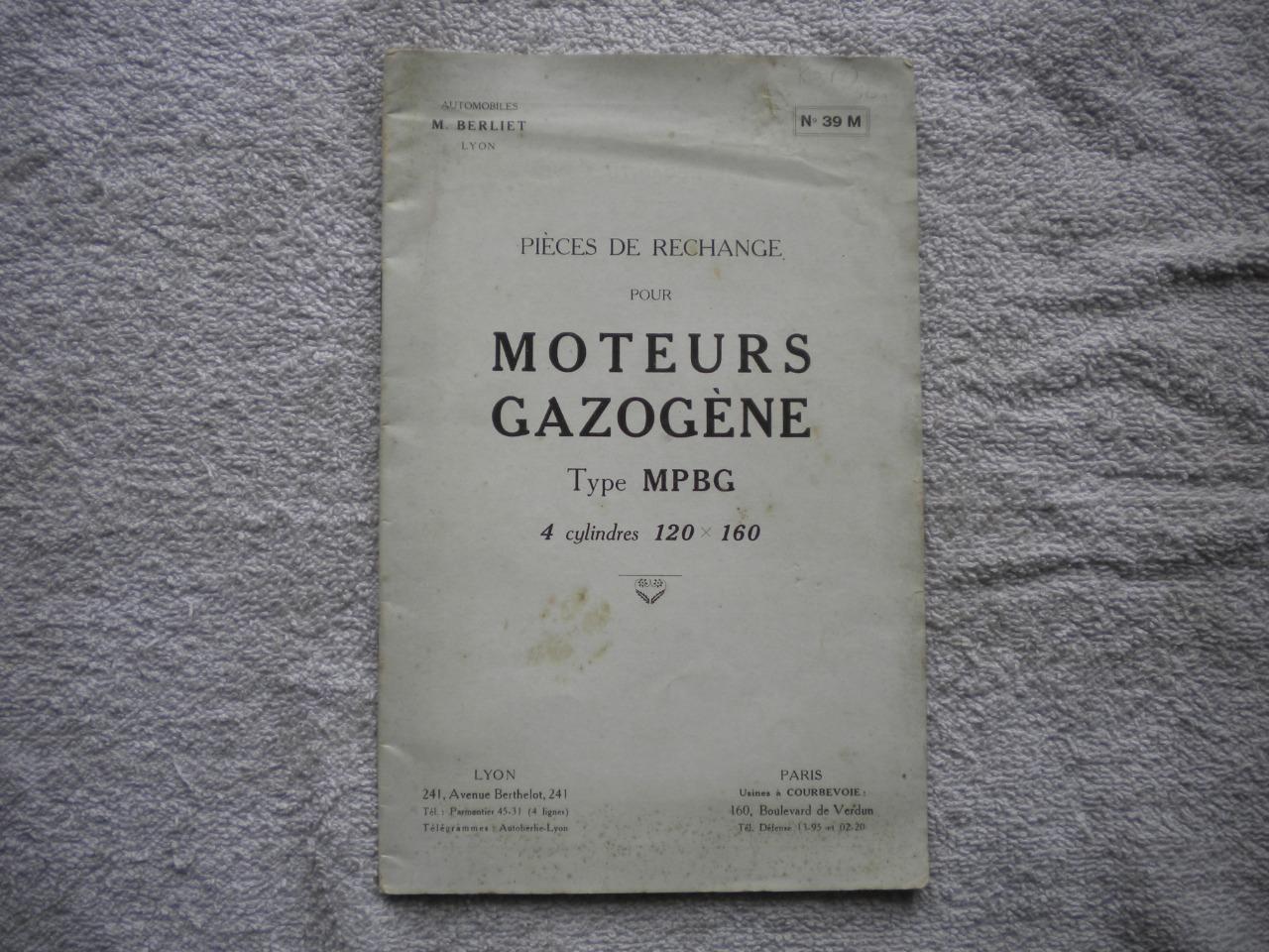Berliet moteurs Gazogène automobile ancienne LesAnciennes.com