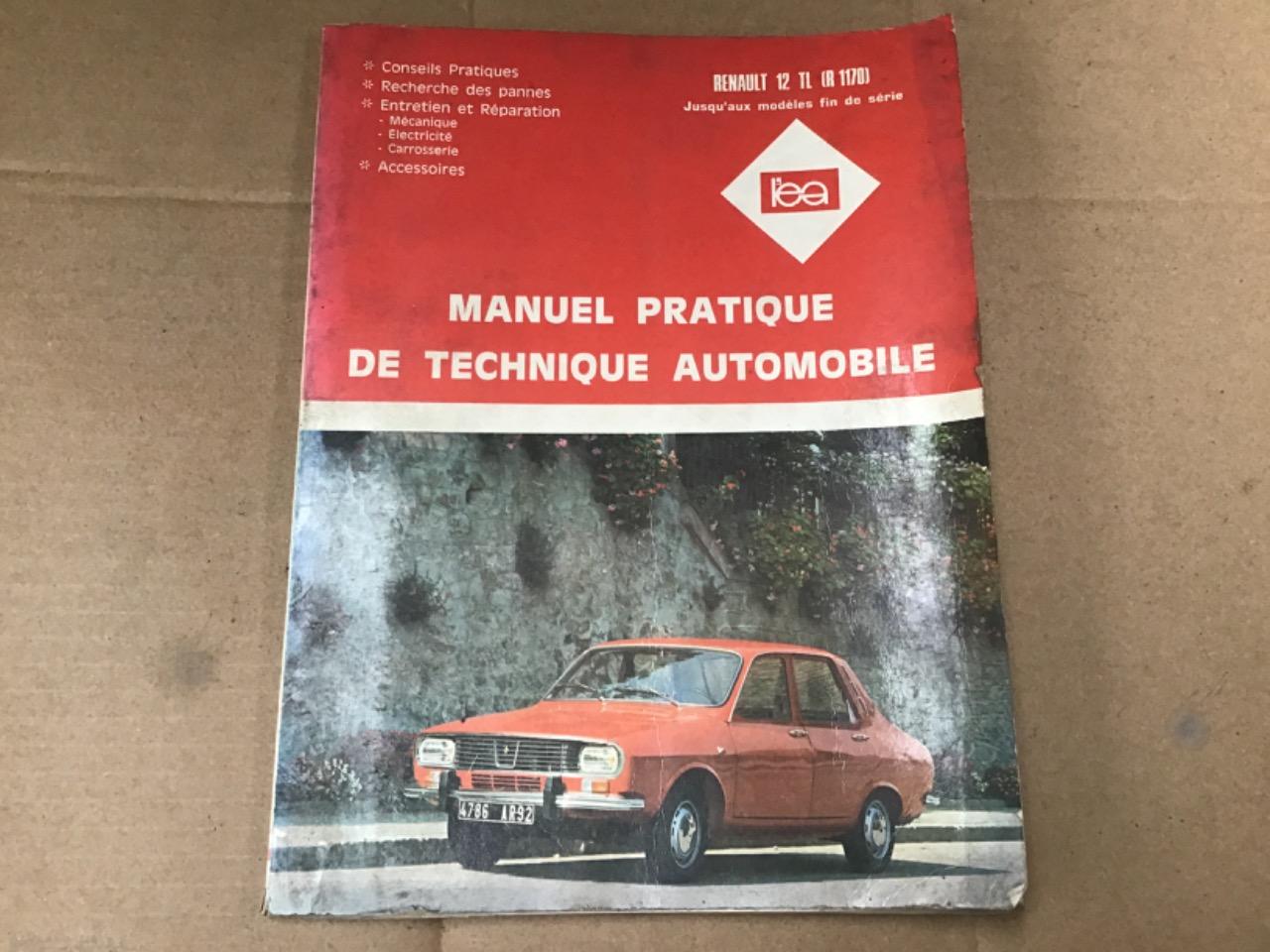 REVUE TECHNIQUE RENAULT 12 TL R1170 LesAnciennes.com