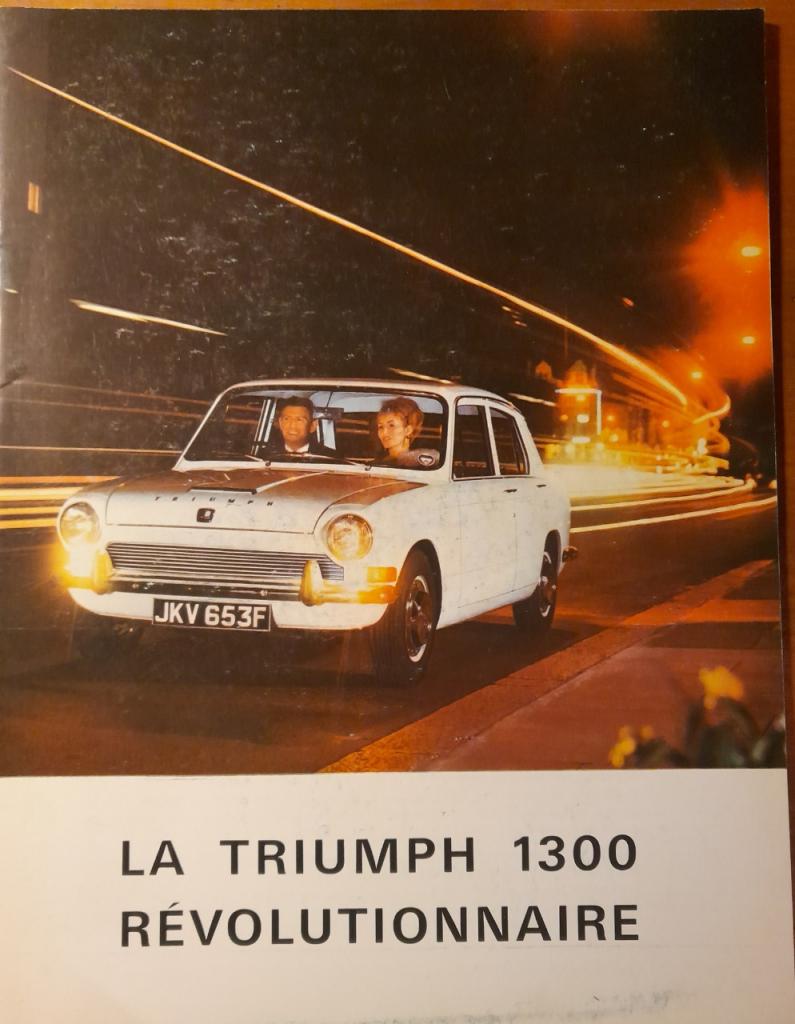 Triumph 1300 catalogue publicitaire LesAnciennes.com